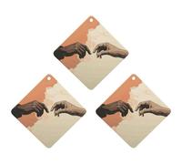 3 Pack Car Air Freshener Hanging Incense Chips Automotive Scented Hanging Sheets for Car Home Auto Interior Decor,Two Hands Stretched Out
