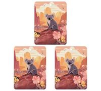 3 Pack Car Air Freshener Hanging Incense Chips Automotive Scented Hanging Sheets for Car Home Auto Interior Decorï¼ŒMural Koala