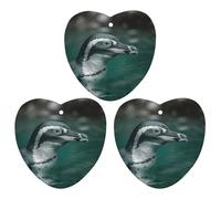 3 Pack Car Air Freshener Hanging Incense Chips Automotive Scented Hanging Sheets for Car Home Auto Interior Decor，A Penguin in The Water