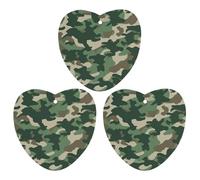 3 Pack Car Air Freshener Hanging Incense Chips Automotive Scented Hanging Sheets for Car Home Auto Interior Decor,Camouflage Green
