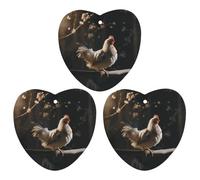 3 Pack Car Air Freshener Hanging Incense Chips Automotive Scented Hanging Sheets for Car Home Auto Interior Decor,Chicken on A Branch