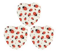 3 Pack Car Air Freshener Hanging Incense Chips Automotive Scented Hanging Sheets for Car Home Auto Interior Decor,Ladybugs Pattern Infinite Speckled