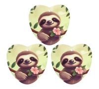 3 Pack Car Air Freshener Hanging Incense Chips Automotive Scented Hanging Sheets for Car Home Auto Interior Decor,Cute Sloth