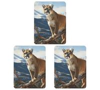 3 Pack Car Air Freshener Hanging Incense Chips Automotive Scented Hanging Sheets for Car Home Auto Interior Decor,Panther Mountain Lion
