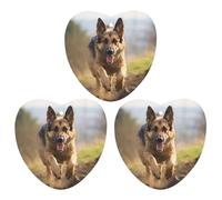 3 Pack Car Air Freshener Hanging Incense Chips Automotive Scented Hanging Sheets for Car Home Auto Interior Decor，Running German Shepherd Dog