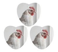 3 Pack Car Air Freshener Hanging Incense Chips Automotive Scented Hanging Sheets for Car Home Auto Interior Decor，White Chicken