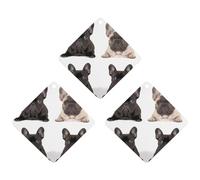 3 Pack Car Air Freshener Hanging Incense Chips Automotive Scented Hanging Sheets for Car Home Auto Interior Decor，French Bulldog