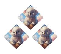 3 Pack Car Air Freshener Hanging Incense Chips Automotive Scented Hanging Sheets for Car Home Auto Interior Decorï¼ŒCute Koala