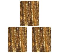 3 Pack Car Air Freshener Hanging Incense Chips Automotive Scented Hanging Sheets for Car Home Auto Interior Decor,Gold Sequin Sparkle