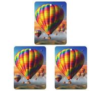 3 Pack Car Air Freshener Hanging Incense Chips Automotive Scented Hanging Sheets for Car Home Auto Interior Decor,Hot Air Balloons