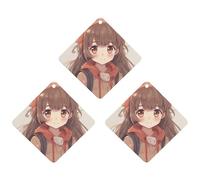 3 Pack Car Air Freshener Hanging Incense Chips Automotive Scented Hanging Sheets for Car Home Auto Interior Decor，Japan Anime