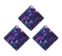 3 Pack Car Air Freshener Hanging Incense Chips Automotive Scented Hanging Sheets for Car Home Auto Interior Decor,Purple Geometric