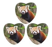 3 Pack Car Air Freshener Hanging Incense Chips Automotive Scented Hanging Sheets for Car Home Auto Interior Decor,Little Red Panda