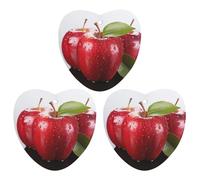 3 Pack Car Air Freshener Hanging Incense Chips Automotive Scented Hanging Sheets for Car Home Auto Interior Decor，Red Apple Fruit
