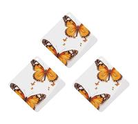 3 Pack Car Air Freshener Hanging Incense Chips Automotive Scented Hanging Sheets for Car Home Auto Interior Decor,Orange Butterfly
