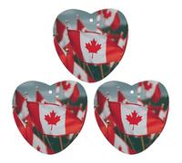 3 Pack Car Air Freshener Hanging Incense Chips Automotive Scented Hanging Sheets for Car Home Auto Interior Decor,Many Small Canadian Flags