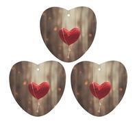3 Pack Car Air Freshener Hanging Incense Chips Automotive Scented Hanging Sheets for Car Home Auto Interior Decor,Heart Shape on Rope