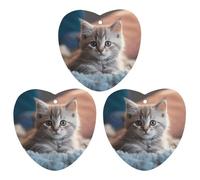 3 Pack Car Air Freshener Hanging Incense Chips Automotive Scented Hanging Sheets for Car Home Auto Interior Decor，Kitten Lying on Carpet