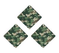 3 Pack Car Air Freshener Hanging Incense Chips Automotive Scented Hanging Sheets for Car Home Auto Interior Decor,Camouflage Green