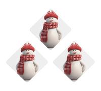 3 Pack Car Air Freshener Hanging Incense Chips Automotive Scented Hanging Sheets for Car Home Auto Interior Decor，Snowman Wearing Red Scarf