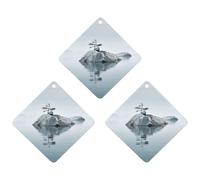 3 Pack Car Air Freshener Hanging Incense Chips Automotive Scented Hanging Sheets for Car Home Auto Interior Decor，Two Rocks in Water