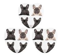 3 Pack Car Air Freshener Hanging Incense Chips Automotive Scented Hanging Sheets for Car Home Auto Interior Decor，French Bulldog