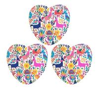 3 Pack Car Air Freshener Hanging Incense Chips Automotive Scented Hanging Sheets for Car Home Auto Interior Decor,Mexican Otomi Animals