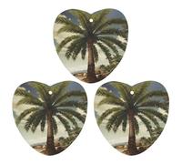 3 Pack Car Air Freshener Hanging Incense Chips Automotive Scented Hanging Sheets for Car Home Auto Interior Decor，Palm Tree Tropical