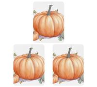 3 Pack Car Air Freshener Hanging Incense Chips Automotive Scented Hanging Sheets for Car Home Auto Interior Decor,Fall Watercolor Pumpkins