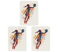 3 Pack Car Air Freshener Hanging Incense Chips Automotive Scented Hanging Sheets for Car Home Auto Interior Decor，Basketball Women Pattern