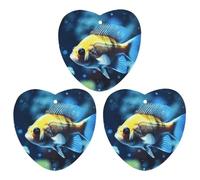 3 Pack Car Air Freshener Hanging Incense Chips Automotive Scented Hanging Sheets for Car Home Auto Interior Decor,Fish Swimming