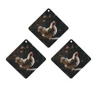 3 Pack Car Air Freshener Hanging Incense Chips Automotive Scented Hanging Sheets for Car Home Auto Interior Decor,Chicken on A Branch