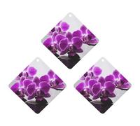 3 Pack Car Air Freshener Hanging Incense Chips Automotive Scented Hanging Sheets for Car Home Auto Interior Decor,Purple Butterfly Orchid