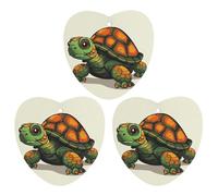 3 Pack Car Air Freshener Hanging Incense Chips Automotive Scented Hanging Sheets for Car Home Auto Interior Decor,Cartoon Turtle Illustration