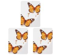 3 Pack Car Air Freshener Hanging Incense Chips Automotive Scented Hanging Sheets for Car Home Auto Interior Decor,Orange Butterfly