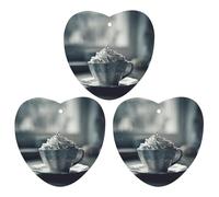 3 Pack Car Air Freshener Hanging Incense Chips Automotive Scented Hanging Sheets for Car Home Auto Interior Decor，Cream on Coffee