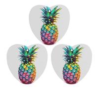 3 Pack Car Air Freshener Hanging Incense Chips Automotive Scented Hanging Sheets for Car Home Auto Interior Decor，Colored Pineapple