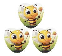 3 Pack Car Air Freshener Hanging Incense Chips Automotive Scented Hanging Sheets for Car Home Auto Interior Decor,Honey Bee