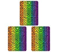 3 Pack Car Air Freshener Hanging Incense Chips Automotive Scented Hanging Sheets for Car Home Auto Interior Decorï¼ŒGay Pride Rainbow Pattern