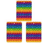 3 Pack Car Air Freshener Hanging Incense Chips Automotive Scented Hanging Sheets for Car Home Auto Interior Decor,Gay Pride Rainbow Pattern