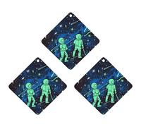 3 Pack Car Air Freshener Hanging Incense Chips Automotive Scented Hanging Sheets for Car Home Auto Interior Decor，Glow In The Dark