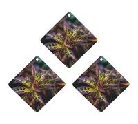 3 Pack Car Air Freshener Hanging Incense Chips Automotive Scented Hanging Sheets for Car Home Auto Interior Decor，Dark Leaves