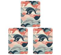 3 Pack Car Air Freshener Hanging Incense Chips Automotive Scented Hanging Sheets for Car Home Auto Interior Decor，Abstract Line Drawing