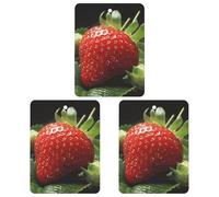 3 Pack Car Air Freshener Hanging Incense Chips Automotive Scented Hanging Sheets for Car Home Auto Interior Decor，Fruit Strawberry