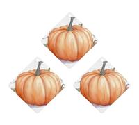 3 Pack Car Air Freshener Hanging Incense Chips Automotive Scented Hanging Sheets for Car Home Auto Interior Decor,Fall Watercolor Pumpkins