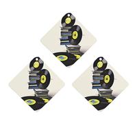 3 Pack Car Air Freshener Hanging Incense Chips Automotive Scented Hanging Sheets for Car Home Auto Interior Decor，Vinyl Records And Tapes