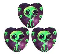 3 Pack Car Air Freshener Hanging Incense Chips Automotive Scented Hanging Sheets for Car Home Auto Interior Decor,Green Alien