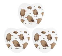 3 Pack Car Air Freshener Hanging Incense Chips Automotive Scented Hanging Sheets for Car Home Auto Interior Decor，Kiwi Birds Cute