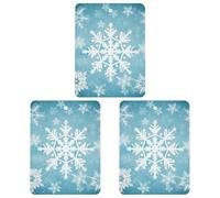 3 Pack Car Air Freshener Hanging Incense Chips Automotive Scented Hanging Sheets for Car Home Auto Interior Decor，Winter Snowflake