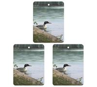 3 Pack Car Air Freshener Hanging Incense Chips Automotive Scented Hanging Sheets for Car Home Auto Interior Decor,Loon Nature Birds